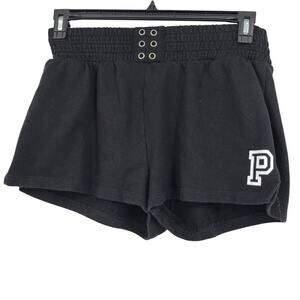 PINK by Victoria's Secret Black & White Shorts Size M 2675 Loungewear Athleisure